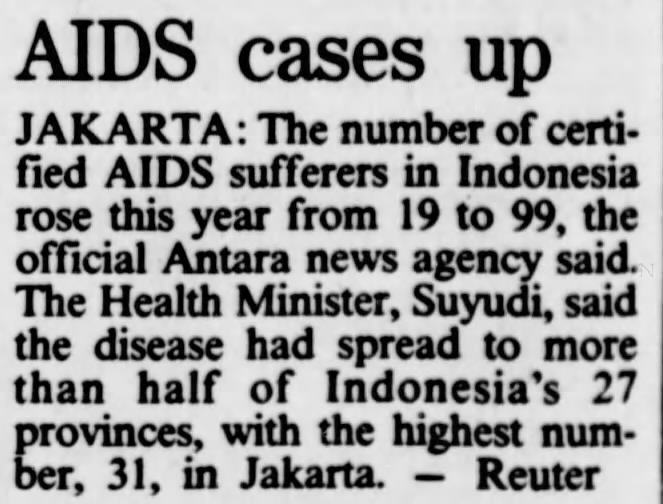 AIDS cases up