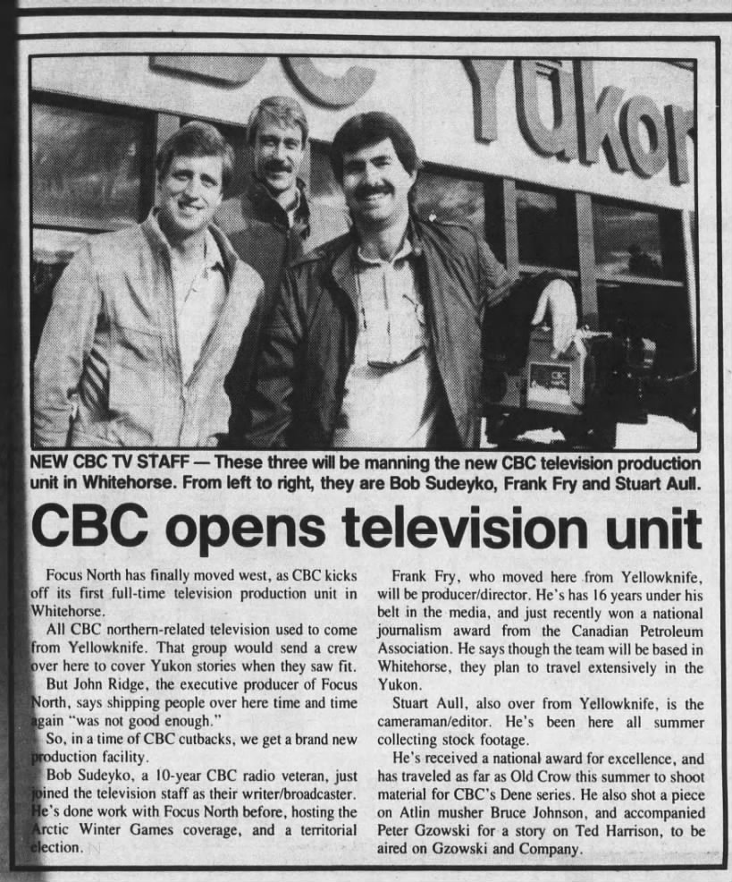 CBC opens television unit in Whitehorse