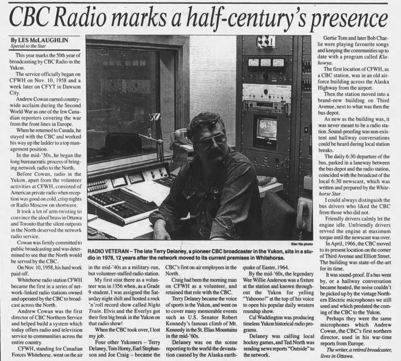50 years of CBC in Whitehorse