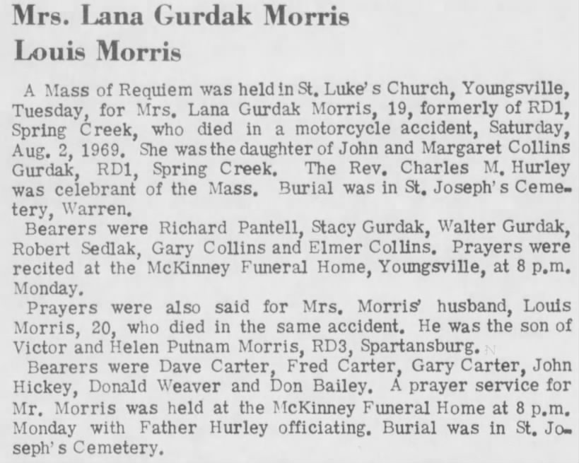 Lana Gurdak Morris Death