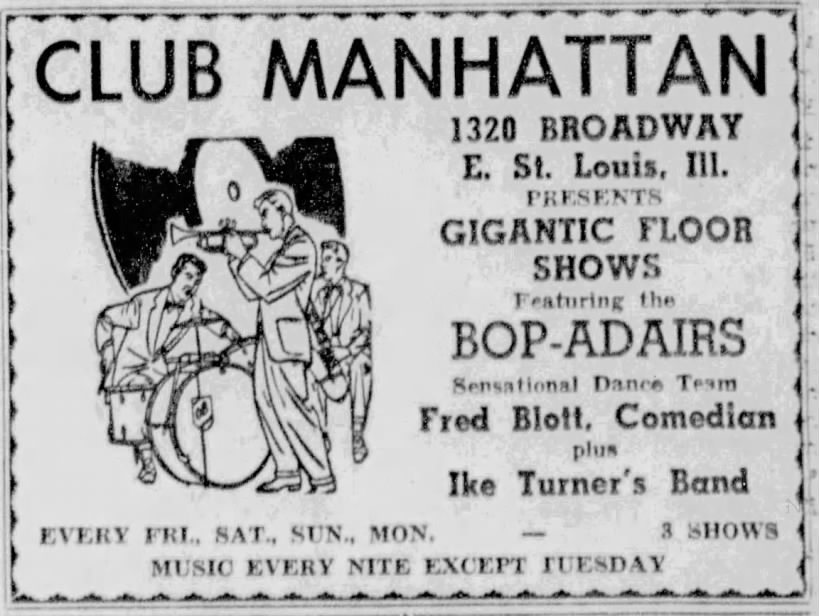 Ike Turner at Club Manhattan - August 1955