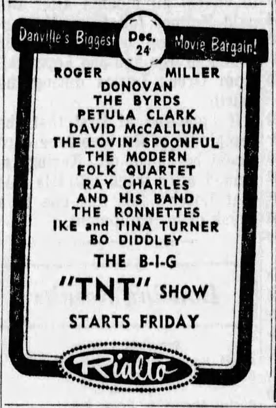 The Big TNT Show Premieres at the Rialto - December 24, 1965