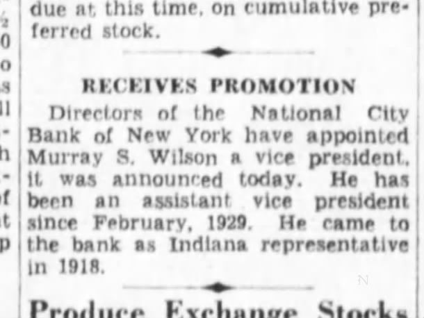 1931-07-29 - Murray Wilson VP promotion