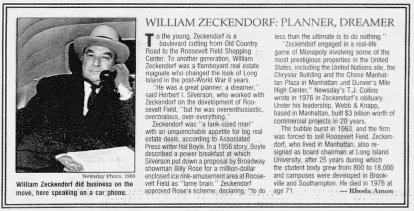William Zeckendorf: Planner, Dreamer