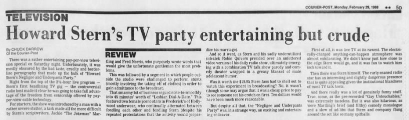 Underpants Party 1988