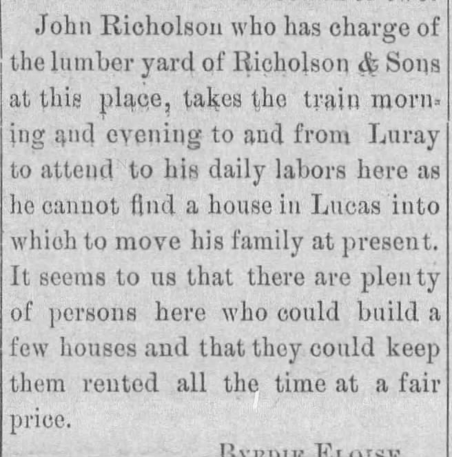 John Richolson can't find home to rent in Lucas