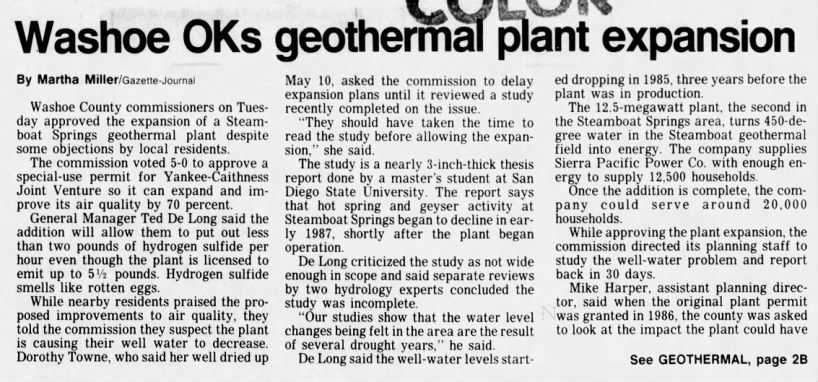 Washoe OKs geothermal plant expansion