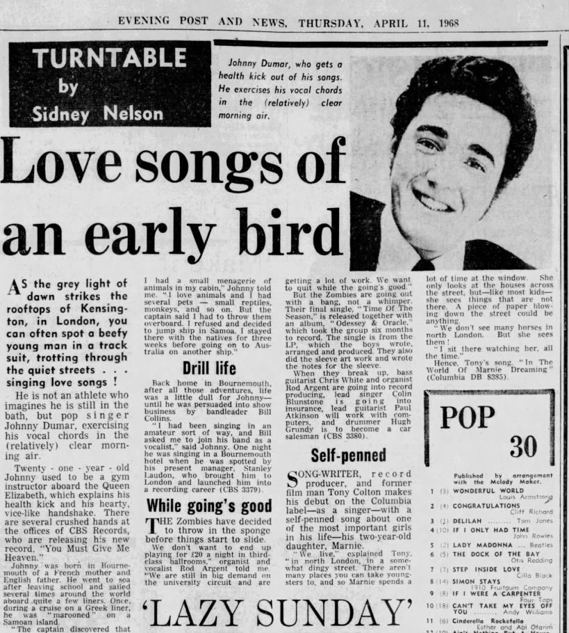 Love songs of an early bird