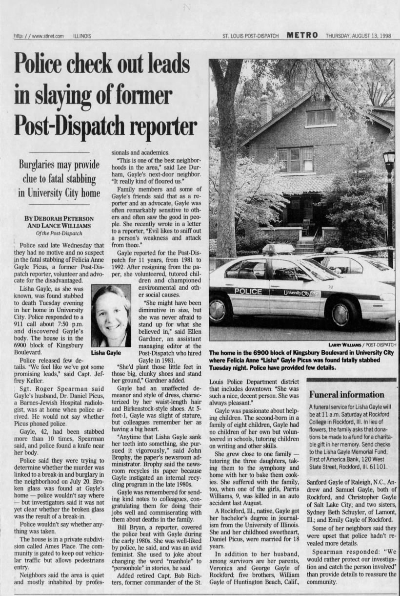 1998-Felicia Gayle murder