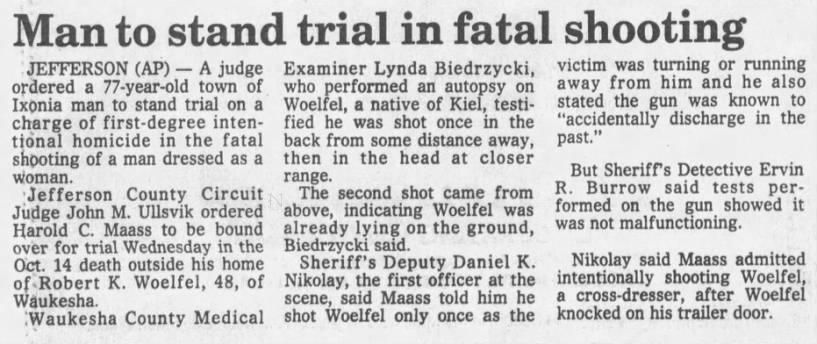 Murder of Robert K. Woelfel