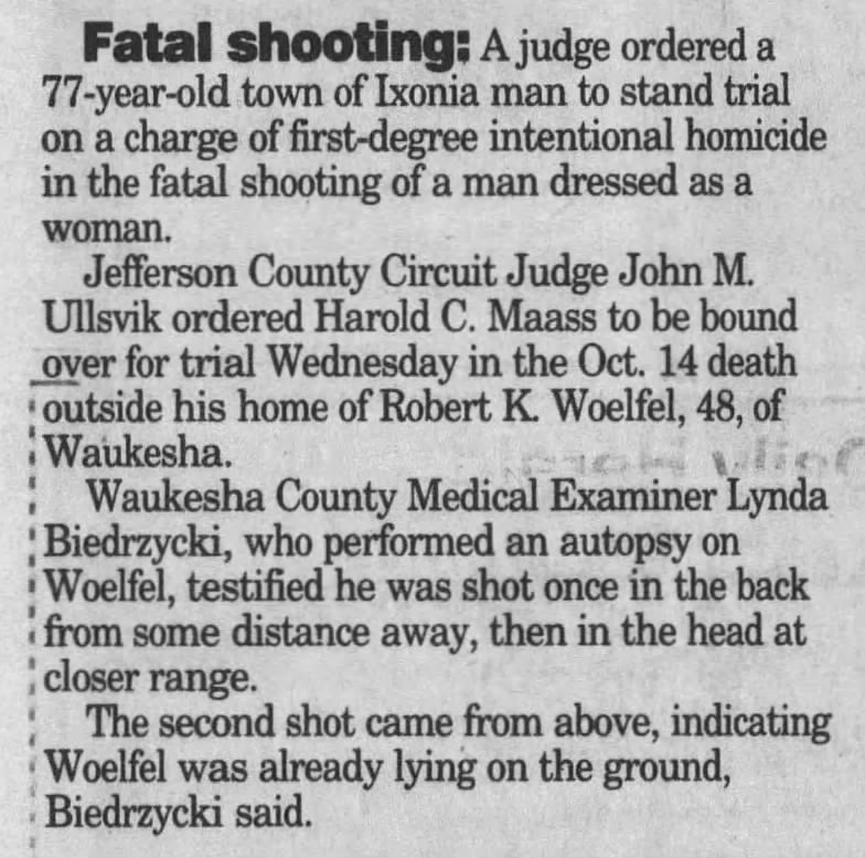 Shooting of Robert K. Woelfel