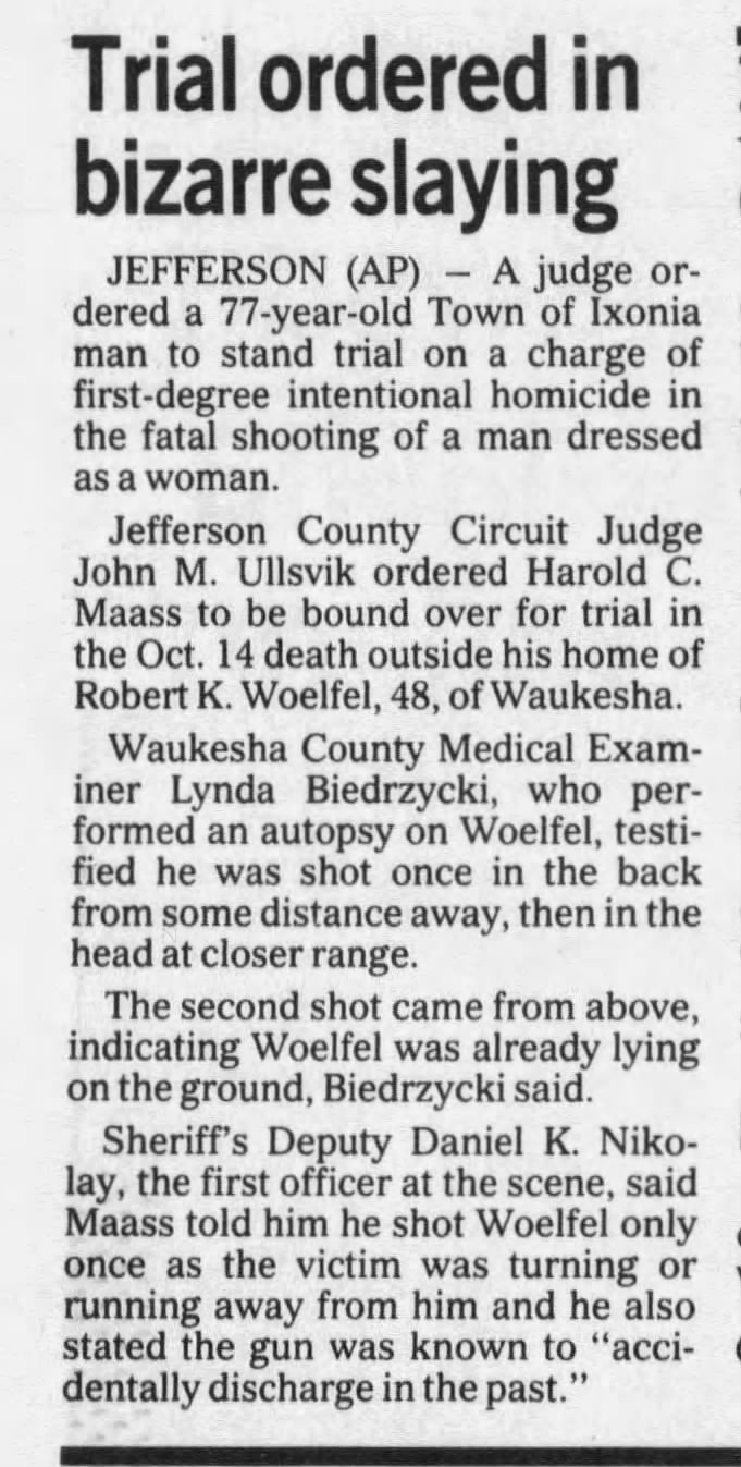 Robert K. Woelfel Murder
