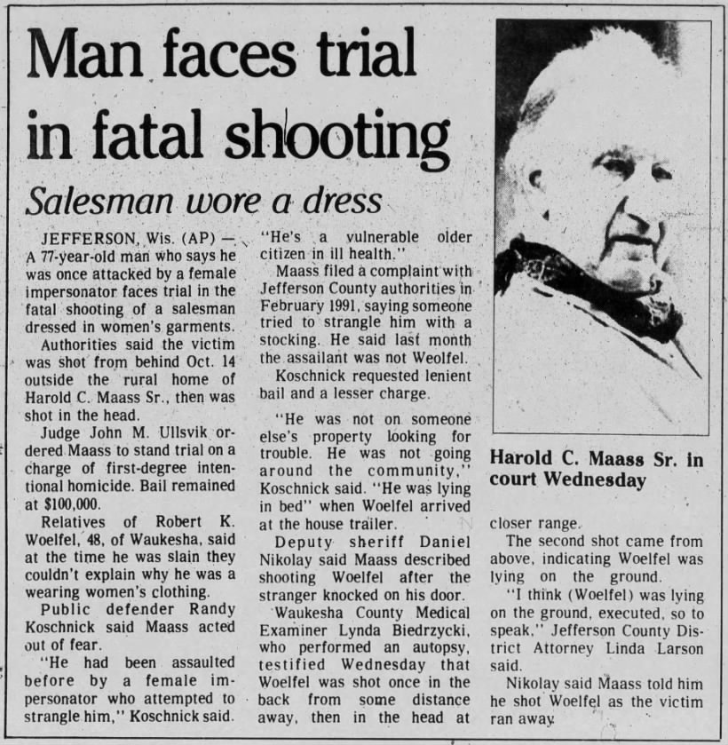 Murder of Robert K. Woelfel 