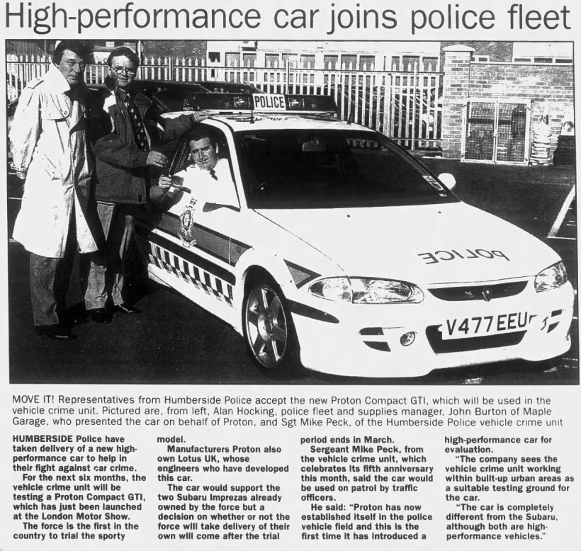 High-performance car joins police fleet