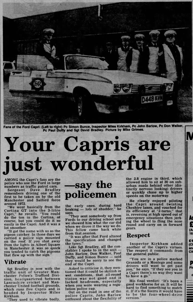 Your Capris are just wonderful - say the policemen