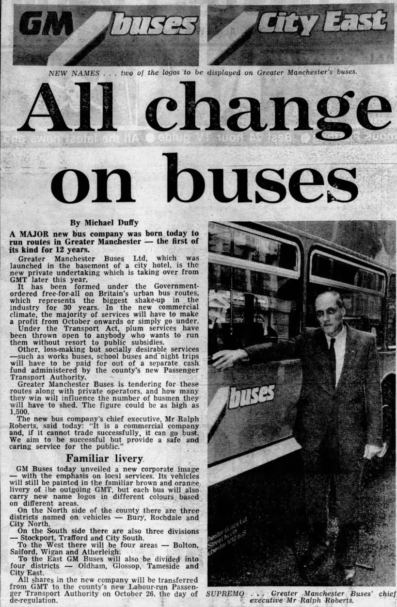 All change on buses