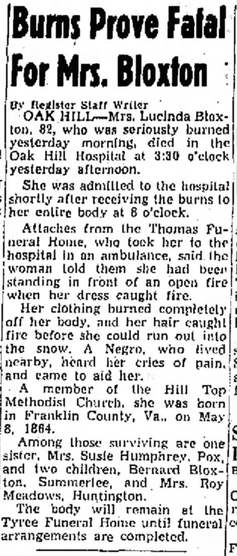 The Raleigh Register (Beckley, WV) - Feb 9, 1947, Pg 6 - RJB's widow #2