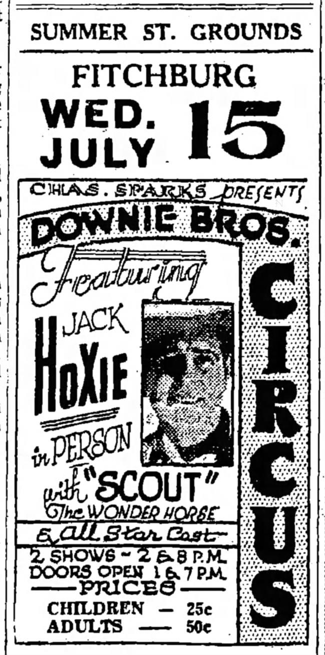 Sparks Downie Ad 
7-11-1936  See Full Page File For Movies
