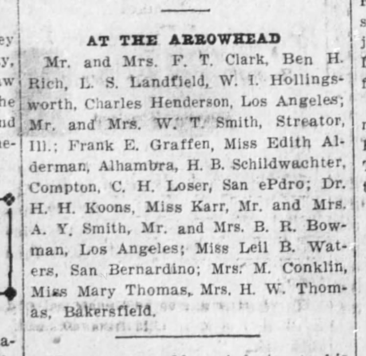 Effie & AY in Lake Arrowhead (??)_San Bernardino County Sun_14 Nov 1914