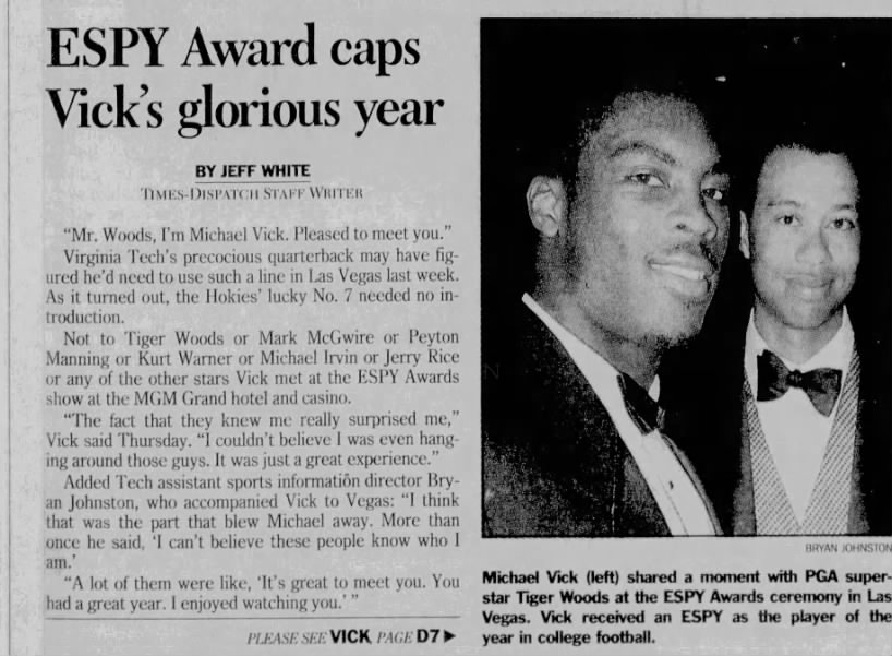 ESPY Award caps Vick's glorious year