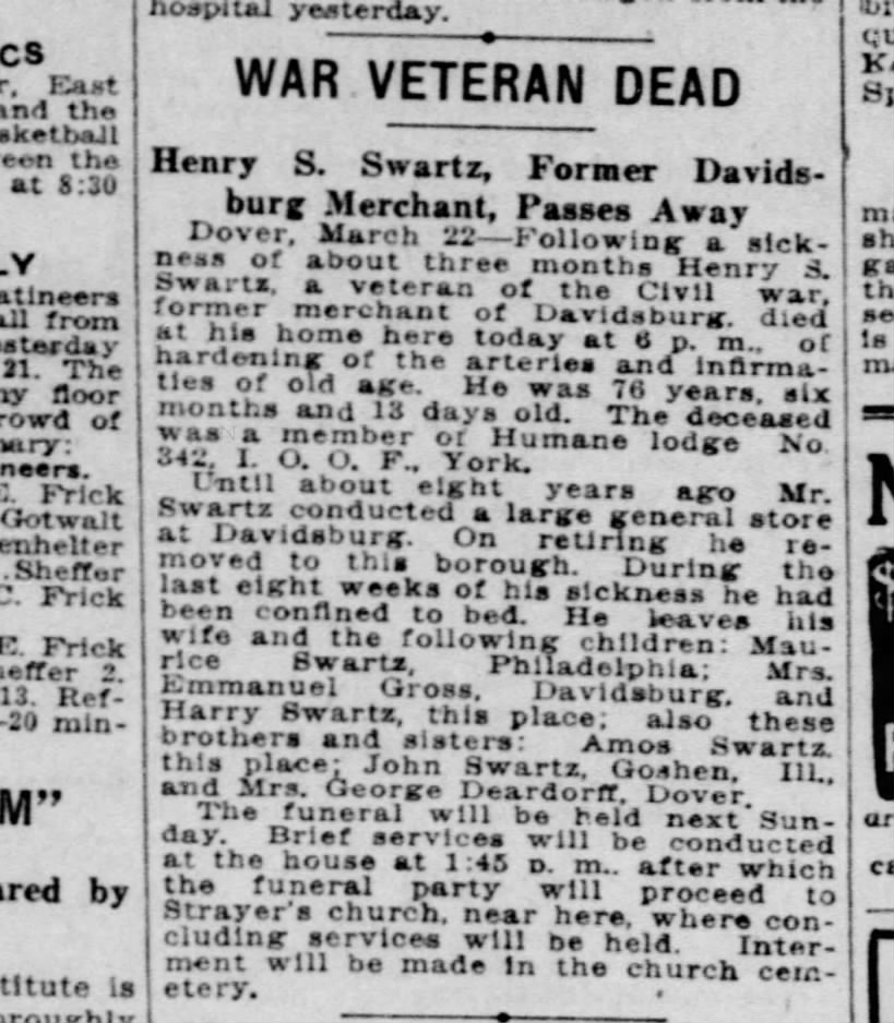 The York Daily 23 Mar 1916, page 12