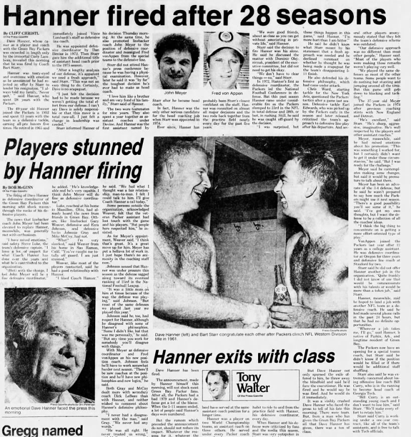 Dave "Hawg" Hanner Fired After 28 Seasons with Packers