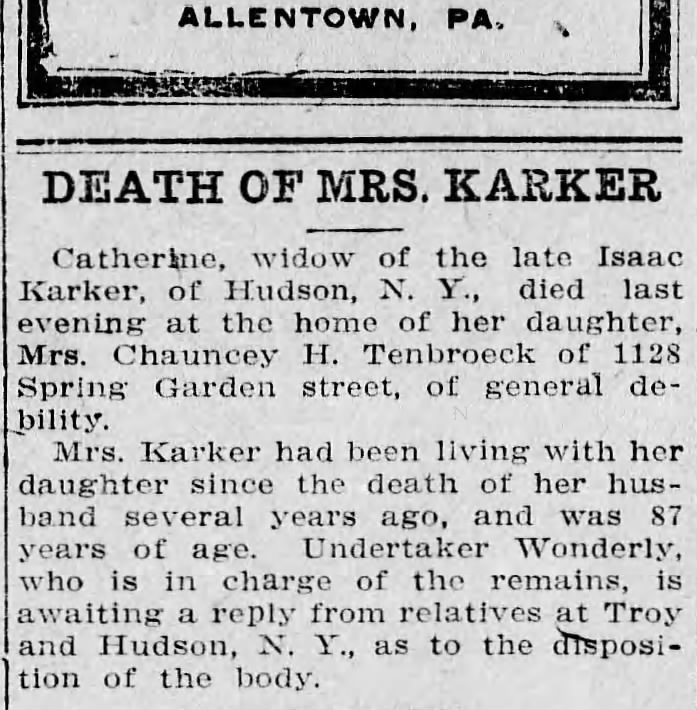 Catherine Karker Obituary