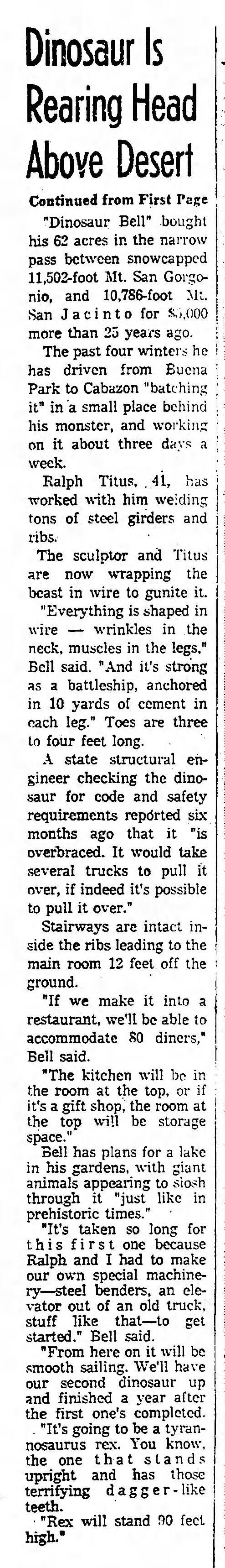 Dinosaurs, 1970