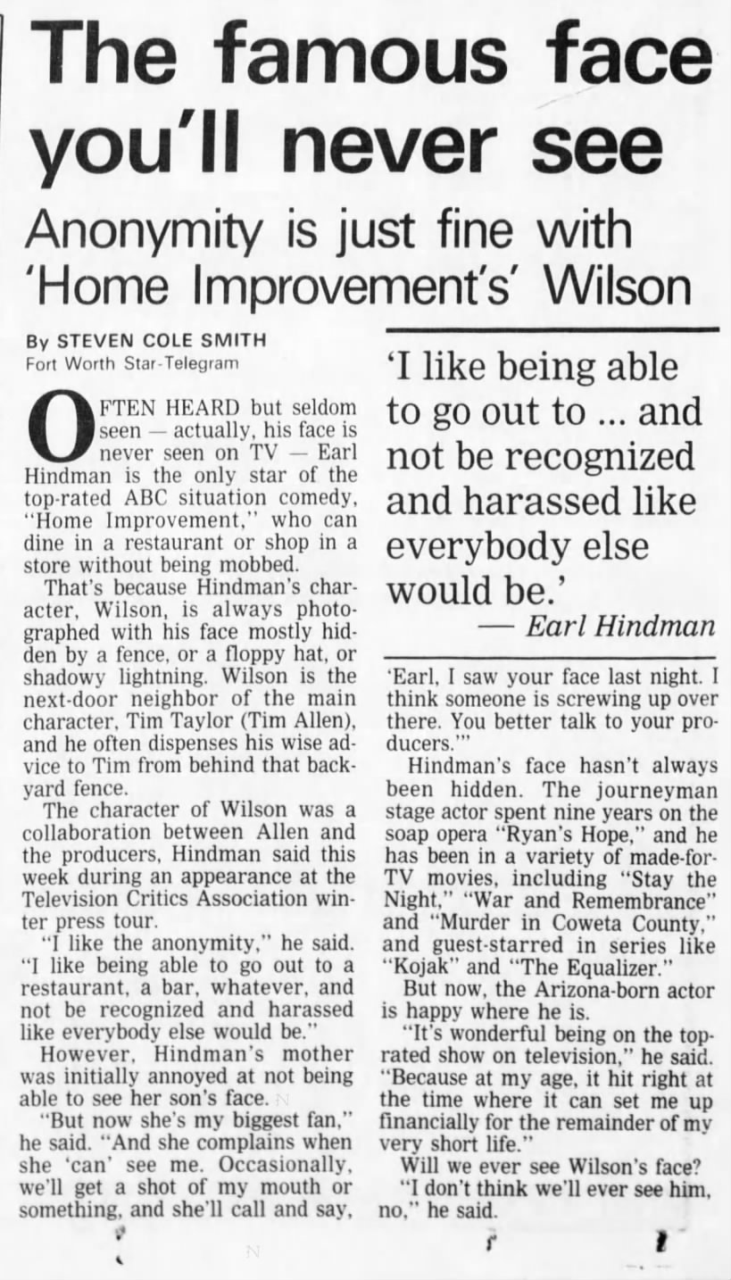 Earl Hindman, Home Improvment