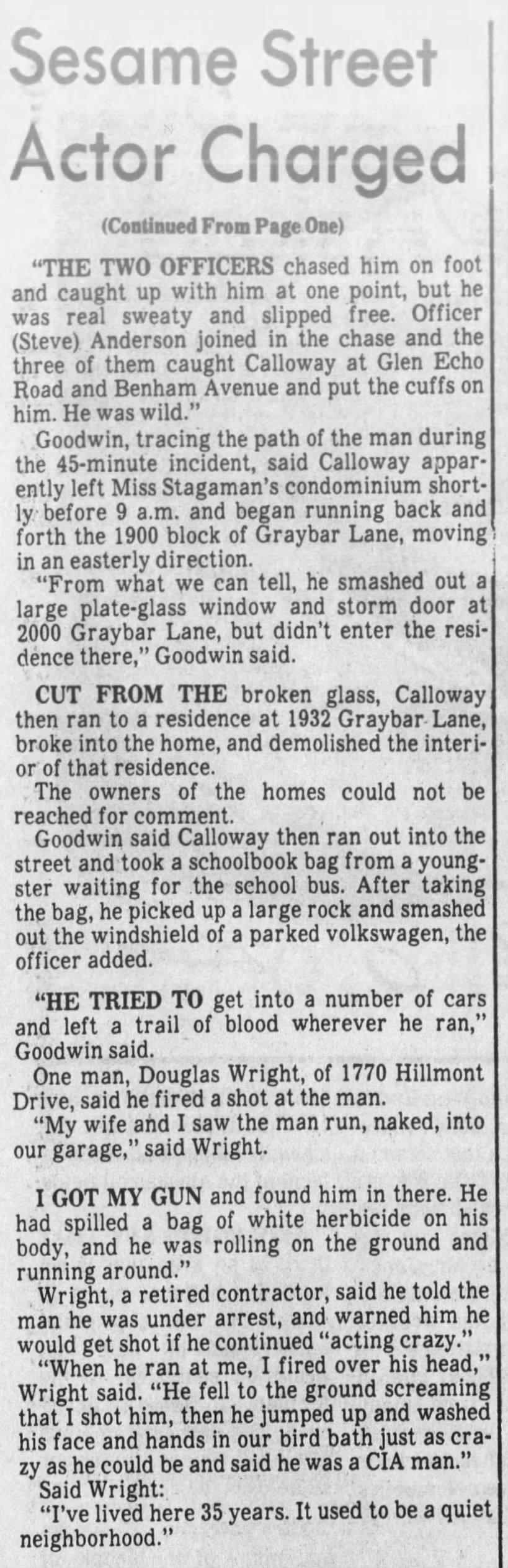 Northern Calloway in Nashville pt 2 '80