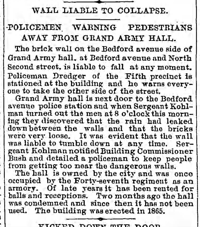 february 29 1896 saturday wall about to collapse