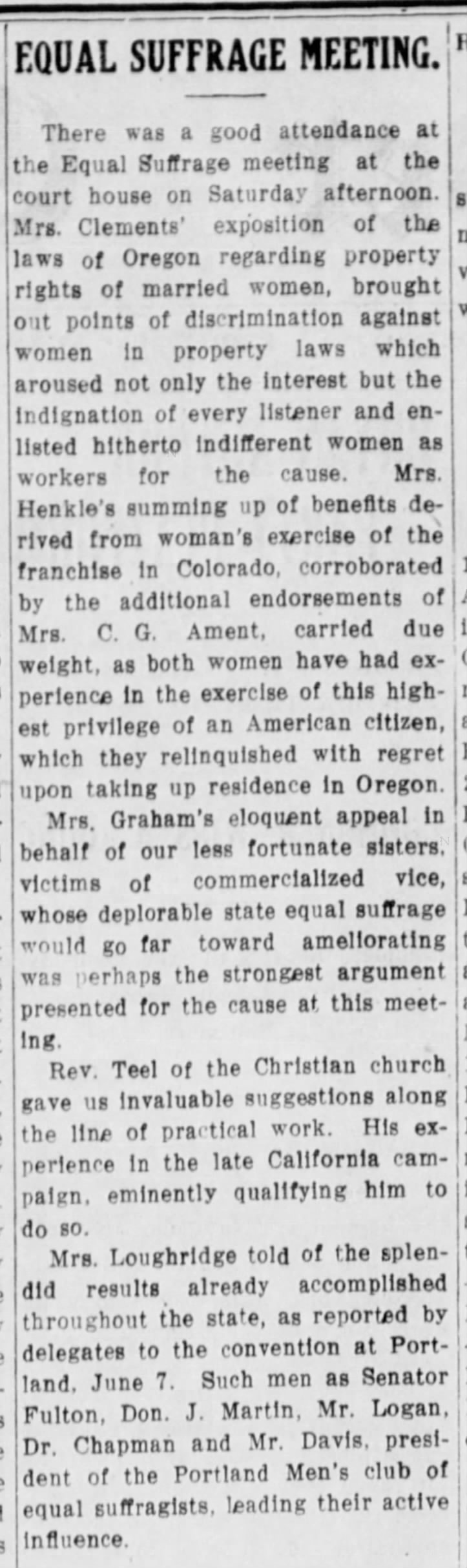 Weekly Rogue River Courier (Grants Pass, OR) 28 Jun 1912 p2 c3