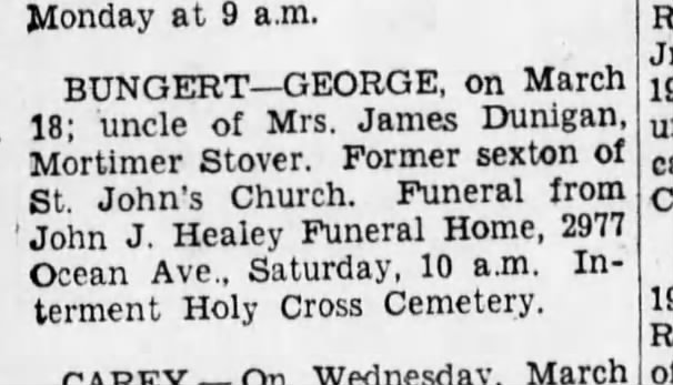 George Bungert-obit Brooklyn Daily Eagle Mar 21.1940