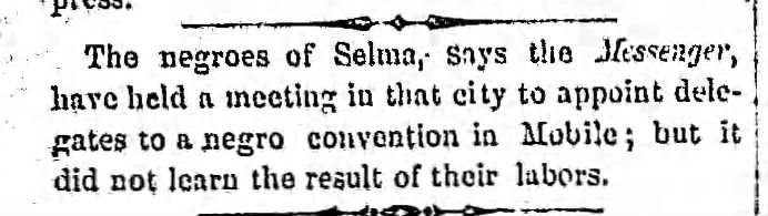 Negro Convention in Alabama 1865