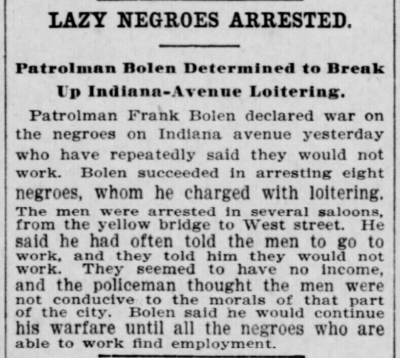 Lazy Negroes Arrested