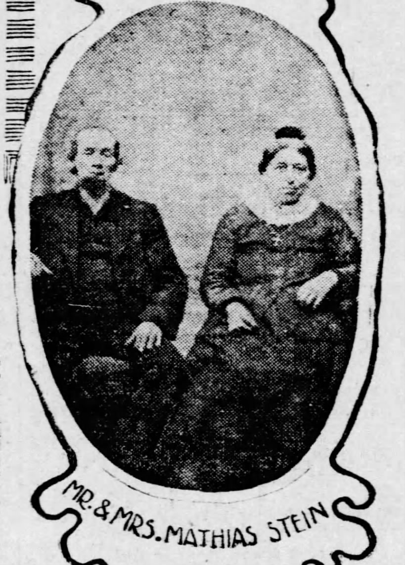 1901  Mathias Stein and Elizabeth Spaniol  50th Anniversary