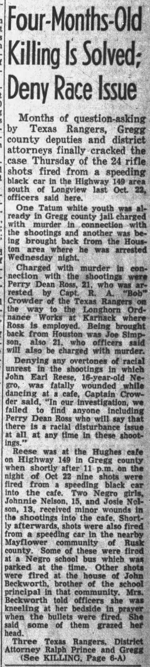 John Earl Reese - Killing Solved