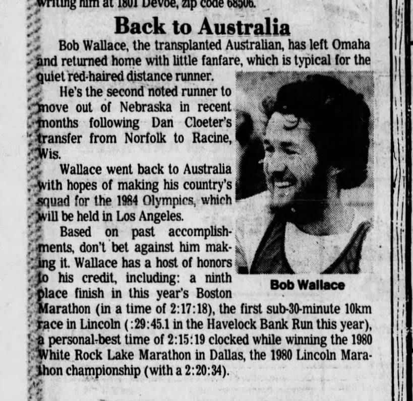 Back to Australia, Lincoln Journal Star 1 Aug 1982, page 38