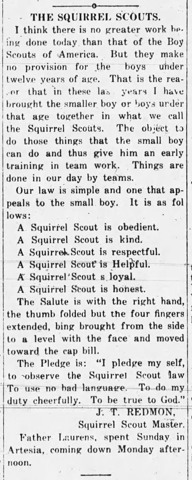The Squirrel Scouts