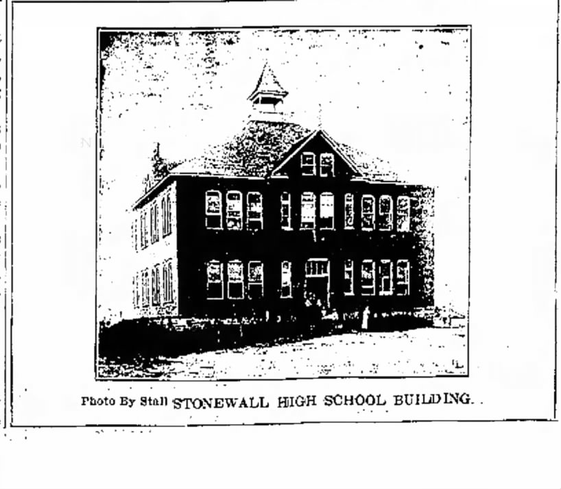 Stonewall high school 1900