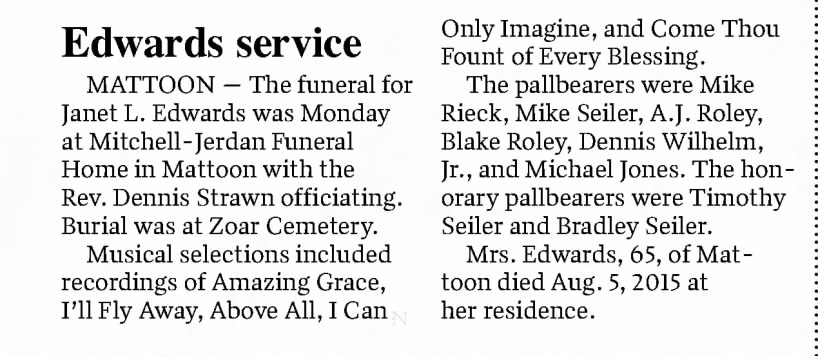 Janet Funeral JG 8.11.2015
