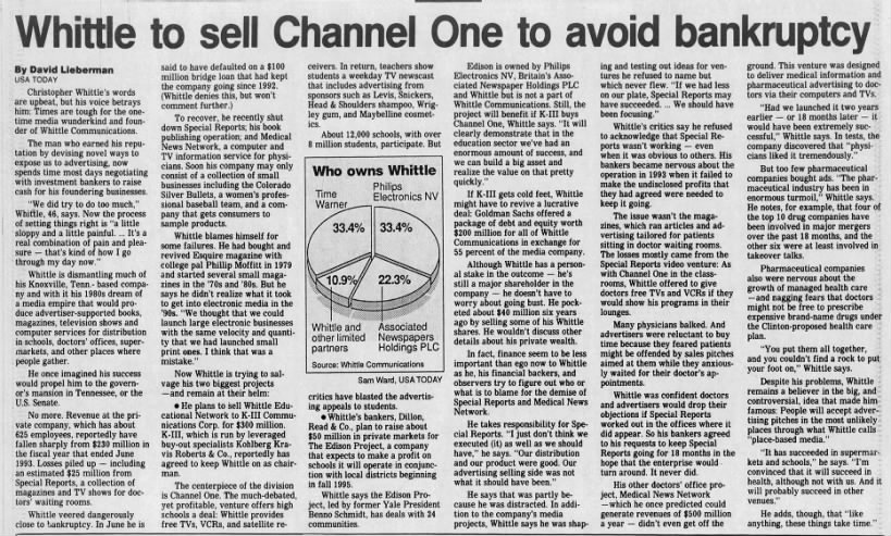 Channel One sold