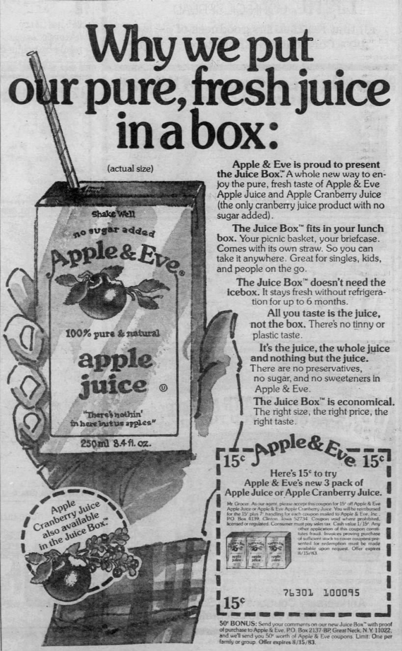 Juice box ad