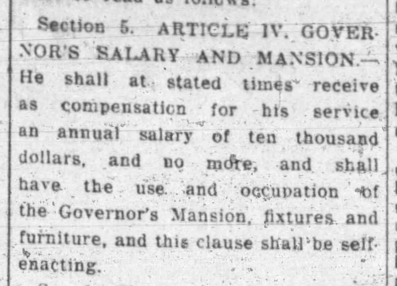 191 Mar 07 Governors Salary