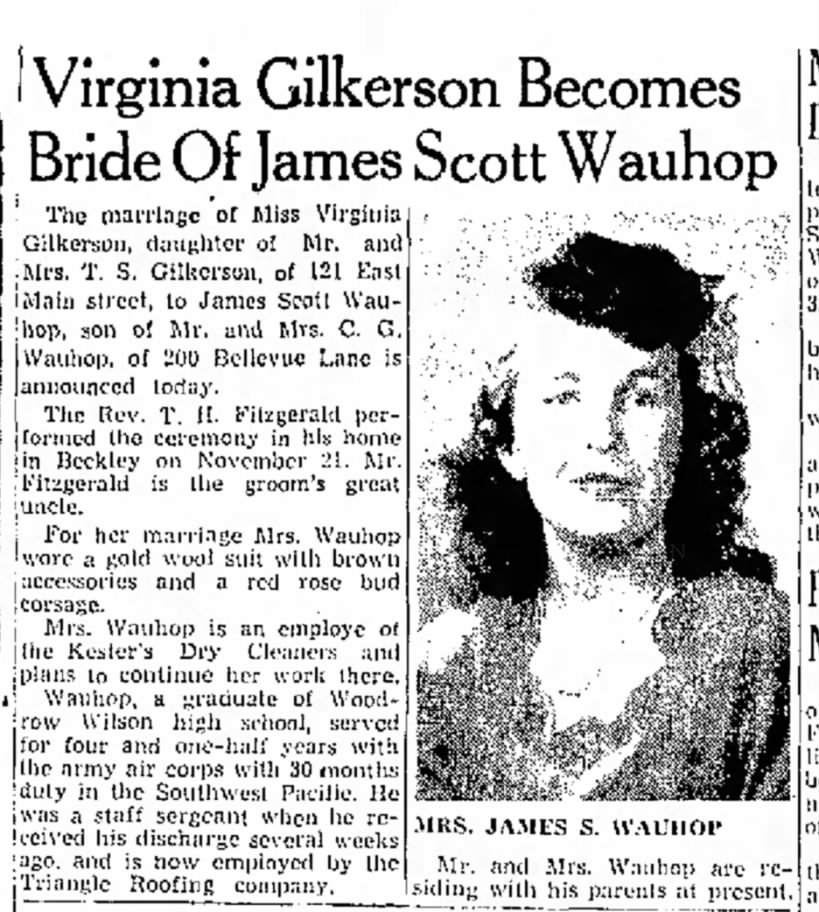 James and Virginia Marriage Announcement