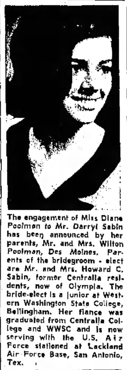 Diane Poolman Engagement
