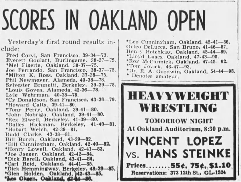 Oakland Open 1940