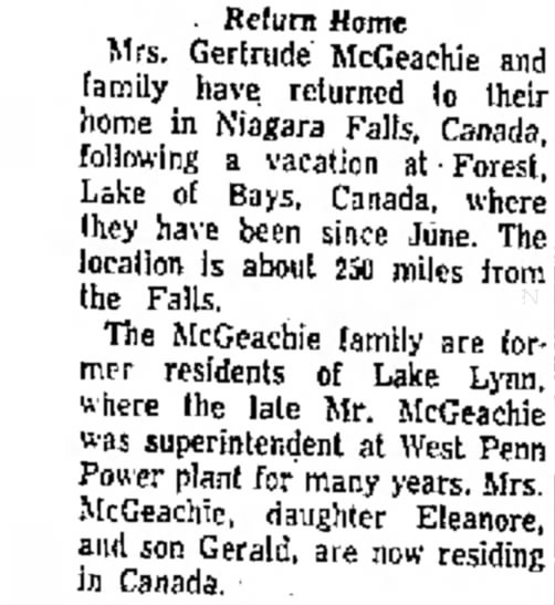 Gerald McGeachie living in Canada