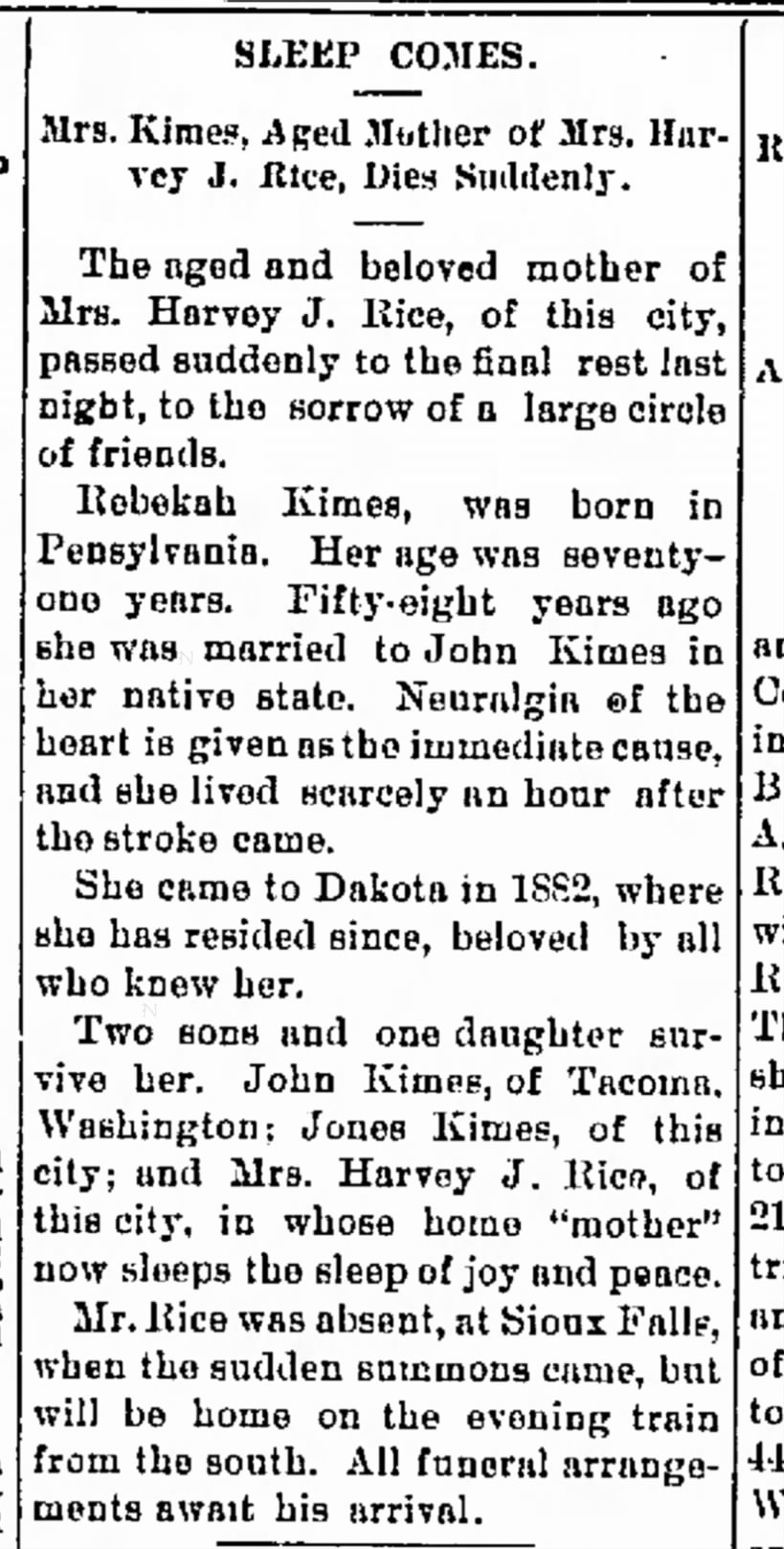 The Daily Plainsman, Huron South Dakota, 18 May 1894 