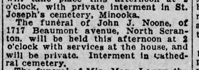 john j noone funeral
17 oct 1918